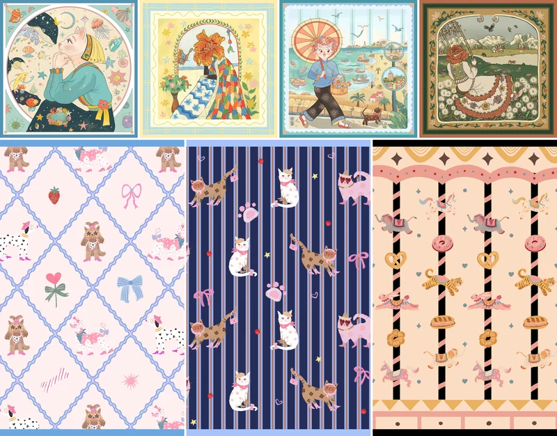 LAVISPER — Scarf & Illustration Collection(插画与丝巾系列)