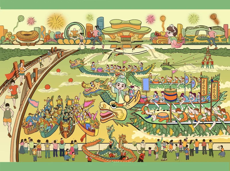 Shangyu City IP Cultural Tourism Illustration Series(上虞文旅插画)